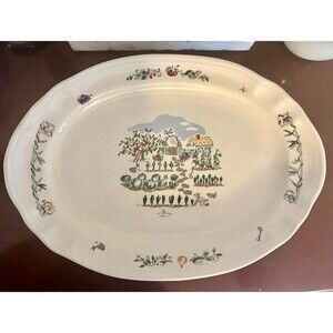 Vintage Pfaltzgraff Apple Valley Serving Dish/Tray/Platter